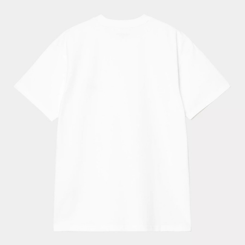 Camiseta Carhartt WIP: SS American Script T Shirt (White)