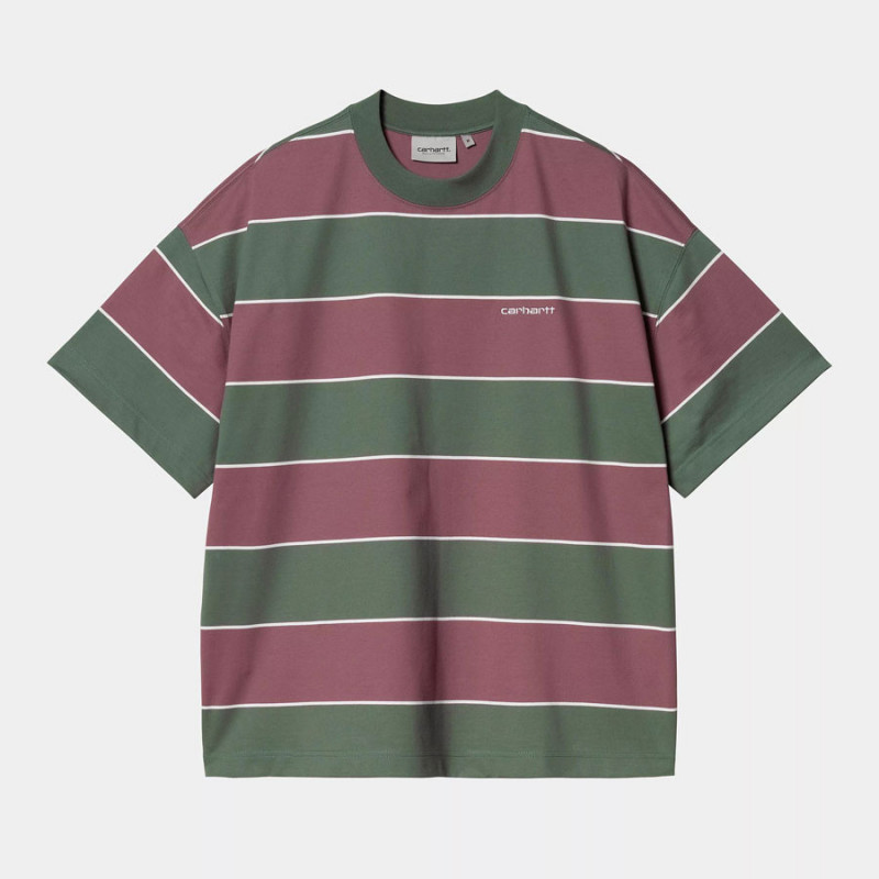 Camiseta Carhartt WIP: SS Quinby T Shirt (Stripe Silver Pine)