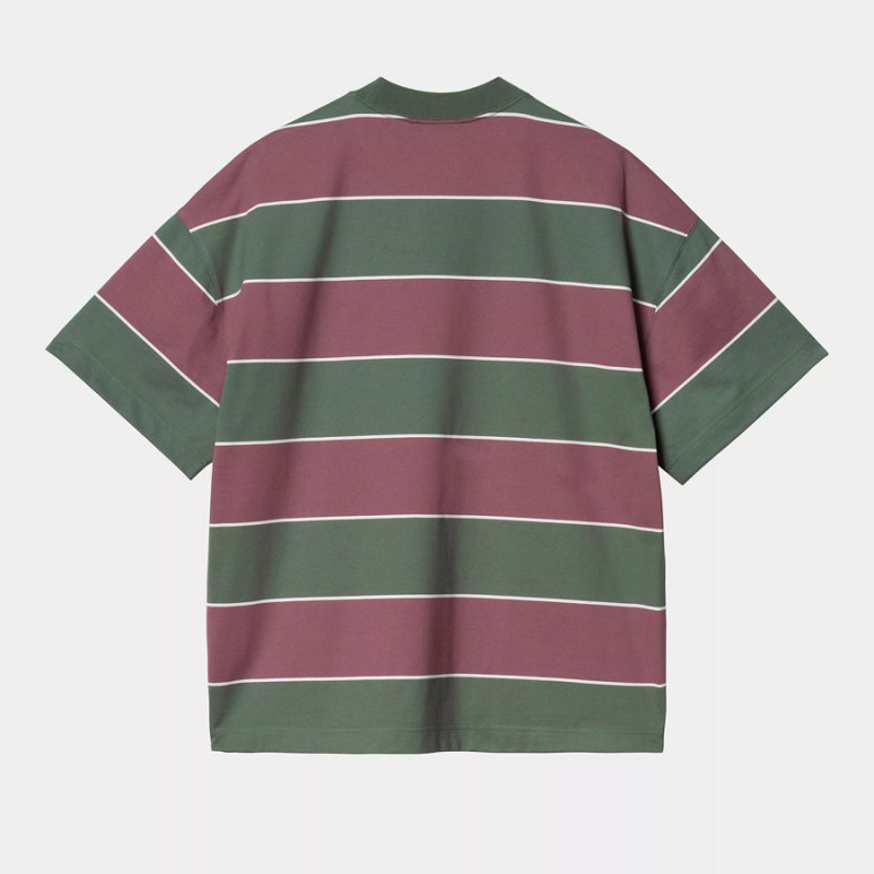 Camiseta Carhartt WIP: SS Quinby T Shirt (Stripe Silver Pine)