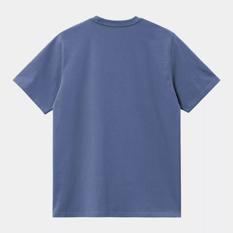 Camiseta Carhartt WIP: SS American Script T Shirt (Blue Iris)