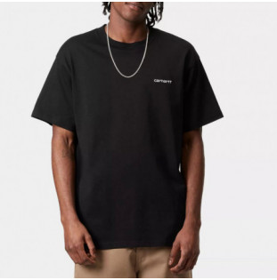 Camiseta Carhartt WIP: SS Script Embroidery T Shirt (Black White)