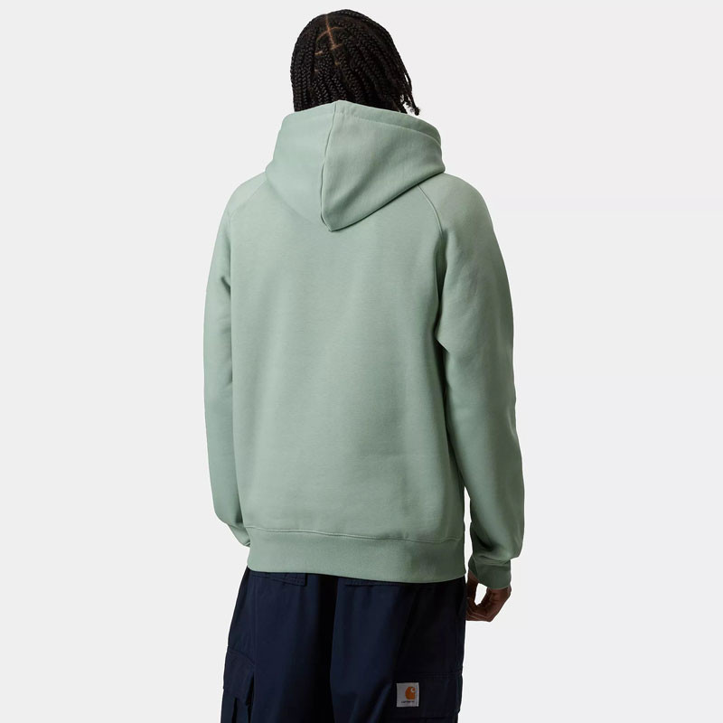 Sudadera Carhartt WIP: Hooded Chase Sweat (Frosted Green Gold)