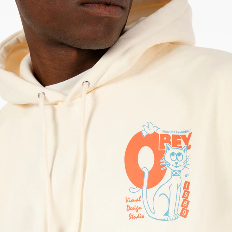 Sudadera Obey: Obey Worlds Friendliest (Unbleached)