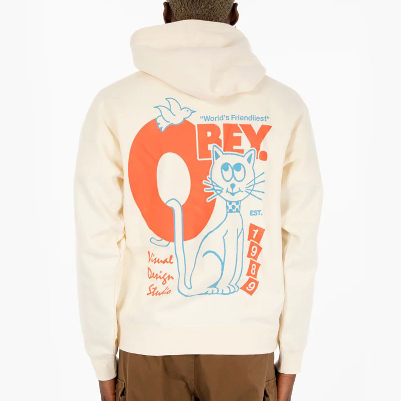 Sudadera Obey: Obey Worlds Friendliest (Unbleached)