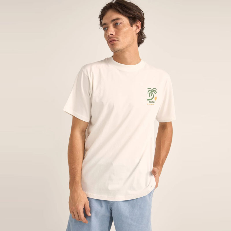 Camiseta Rhythm: Trees SS T-Shirt (Vintage White)