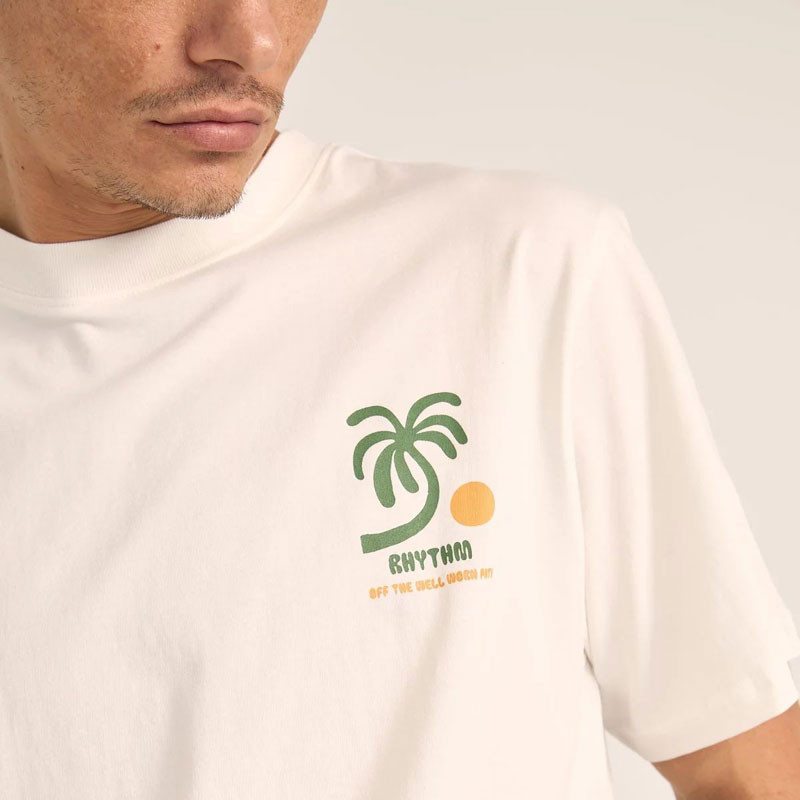 Camiseta Rhythm: Trees SS T-Shirt (Vintage White)