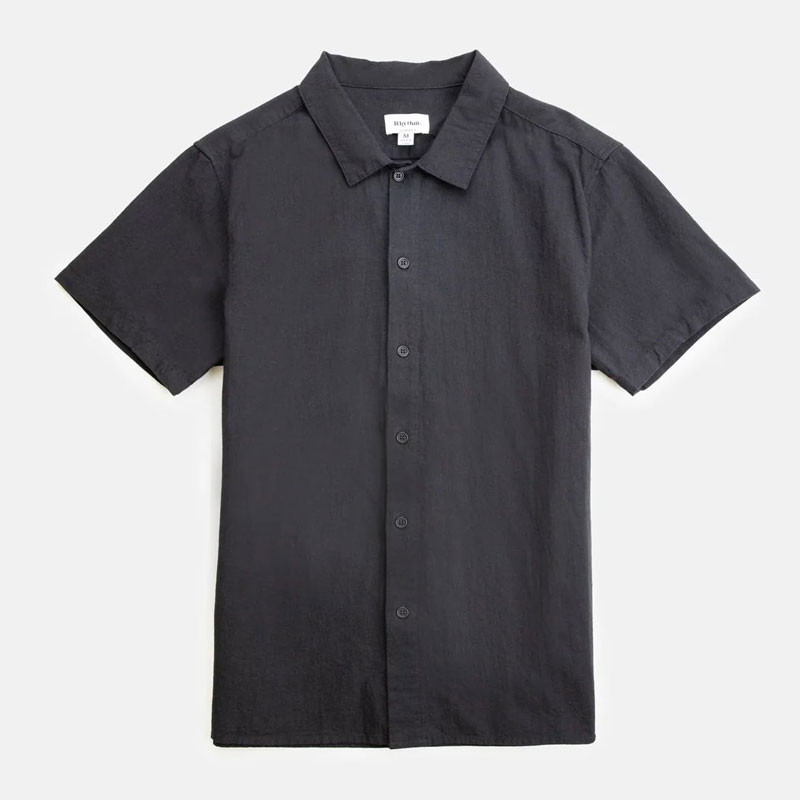Camisa Rhythm: Classic Linen SS Shirt (Vintage Black)