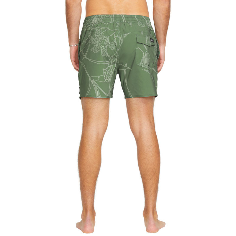 Bañador Volcom: Lido Print Trunk 16 (Light Olive)