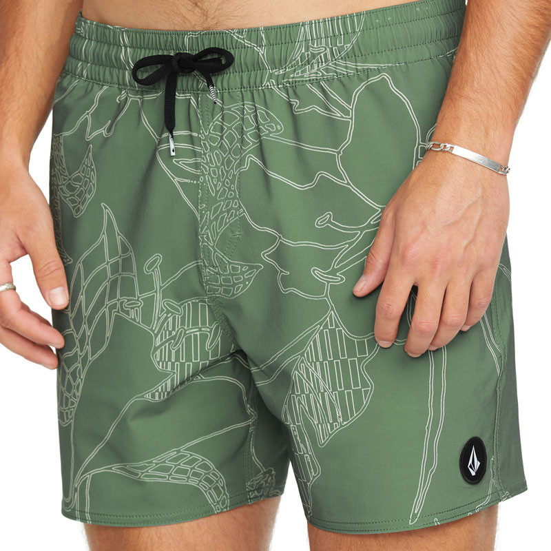 Bañador Volcom: Lido Print Trunk 16 (Light Olive)