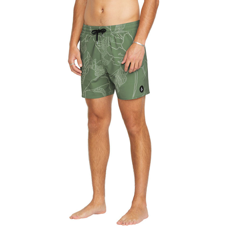 Bañador Volcom: Lido Print Trunk 16 (Light Olive)