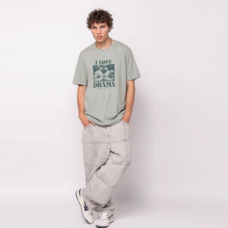 Camiseta Kaotiko: Swans SS Washed (Green)