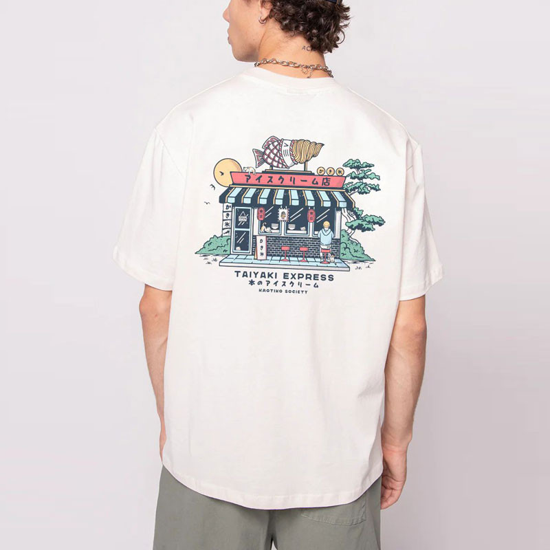 Camiseta Kaotiko: Taiyaki SS Organic Cotton (Ivory)