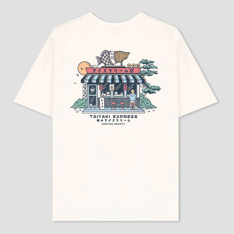 Camiseta Kaotiko: Taiyaki SS Organic Cotton (Ivory)