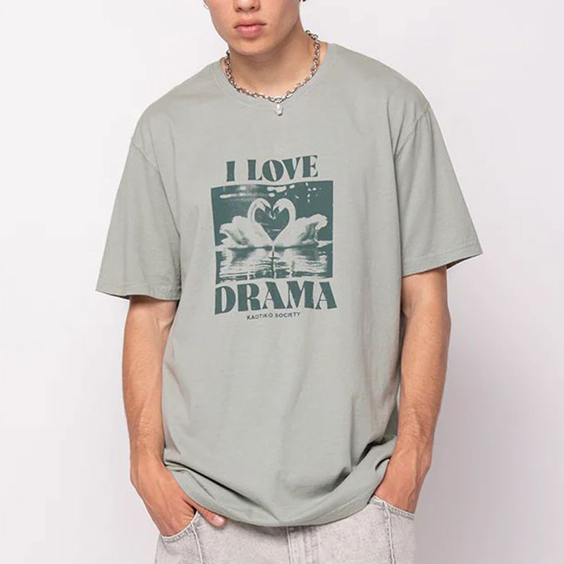 Camiseta Kaotiko: Swans SS Washed (Green)