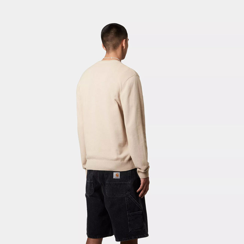 Jersey Carhartt WIP: Madison Sweater (Fleur De Sel Black)