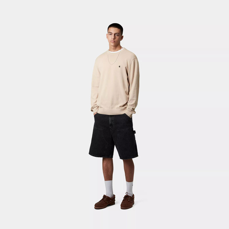 Jersey Carhartt WIP: Madison Sweater (Fleur De Sel Black)