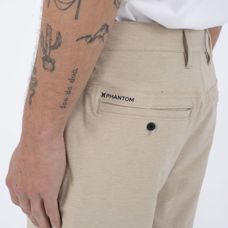 Bermuda Hurley: Phantom Heather Walkshort 18 (Khaki)