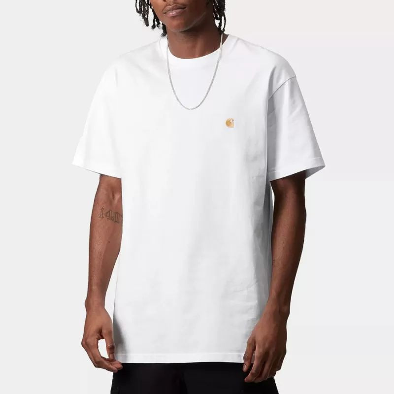 Camiseta Carhartt WIP: SS Chase T-Shirt (White Gold)