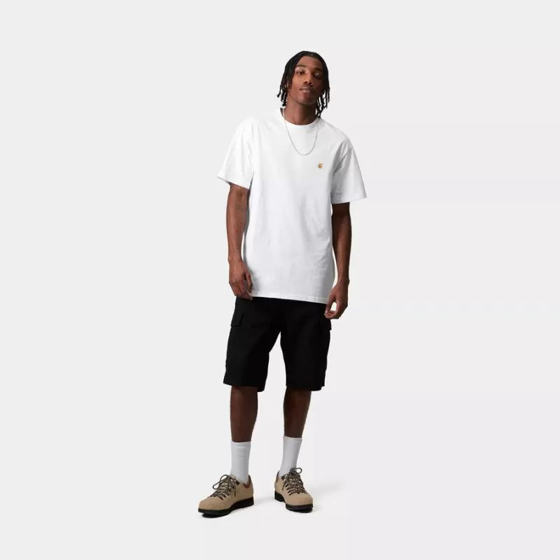 Camiseta Carhartt WIP: SS Chase T-Shirt (White Gold)