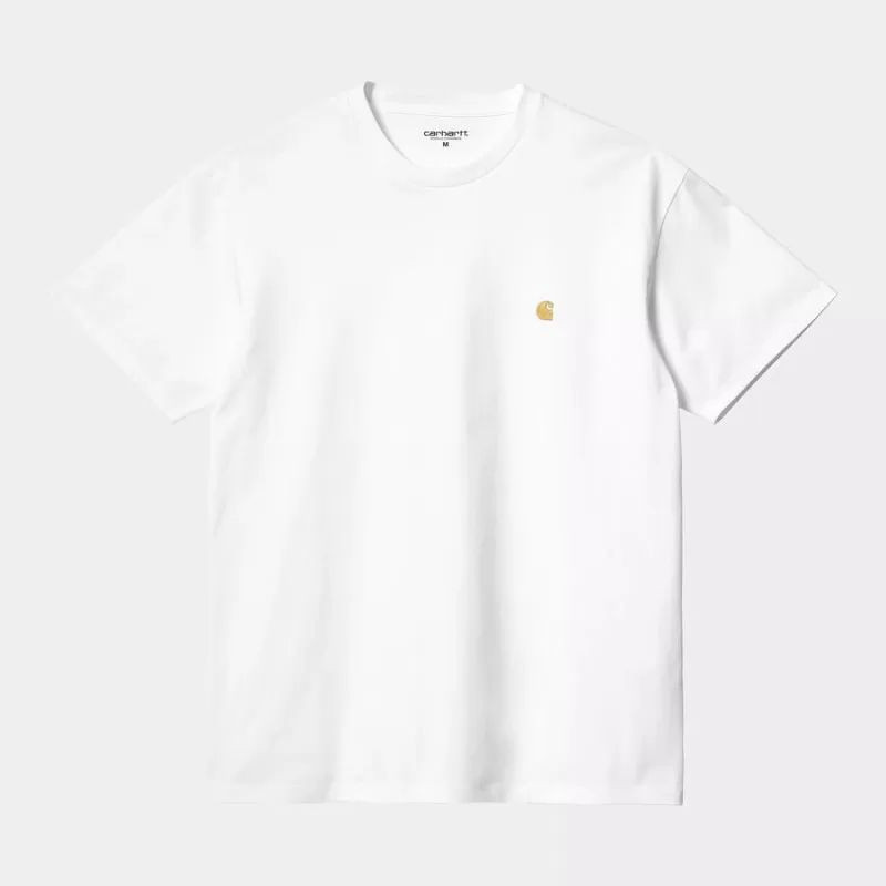 Camiseta Carhartt WIP: SS Chase T-Shirt (White Gold)