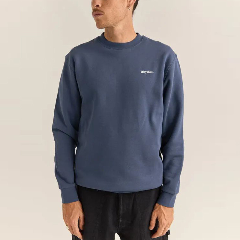 Sudadera Rhythm: Brand Fleece Crew (Navy)
