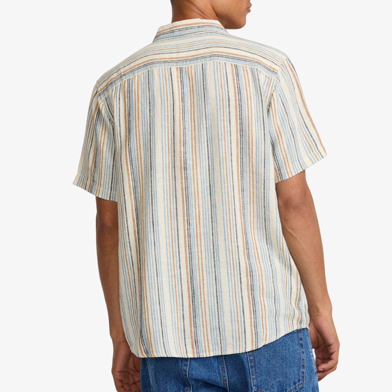 Camisa RVCA: Exotica Stripe (Natural)