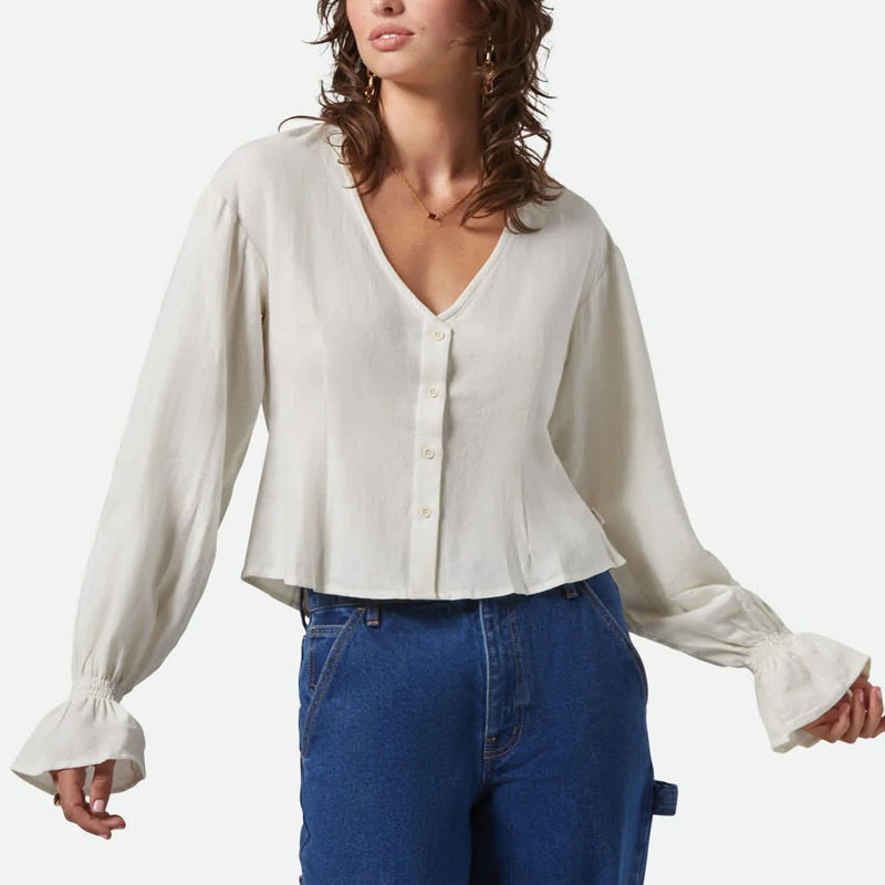 Camisa Brixton: The Meadow Blouse (Off White)