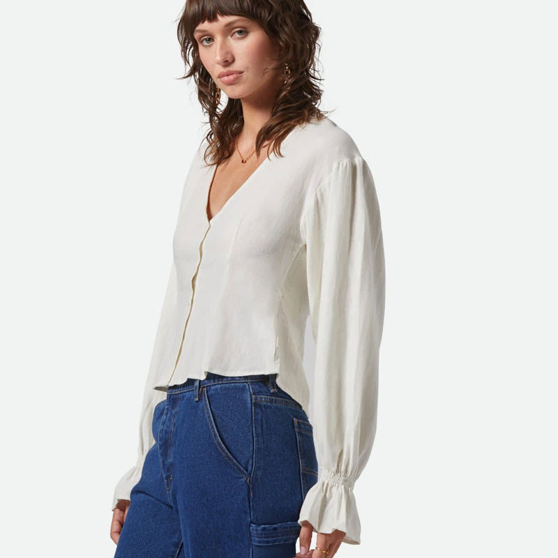 Camisa Brixton: The Meadow Blouse (Off White)