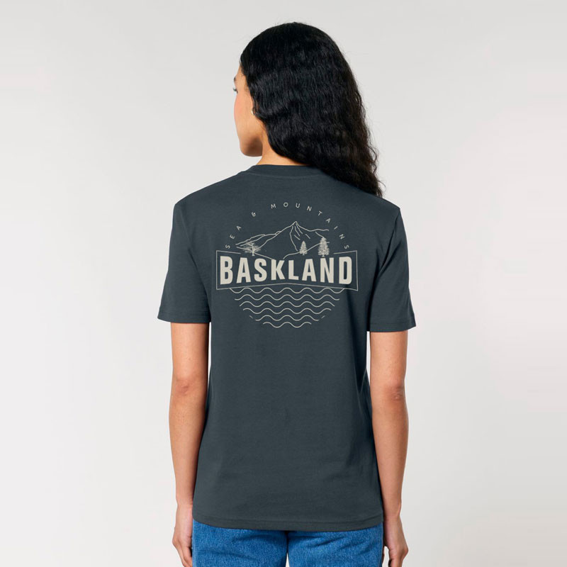 Camiseta Atlas: Baskland (Indian Ink Grey Stone)
