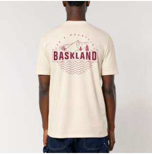 Camiseta Atlas: Baskland (Natural Raw Burgundy)