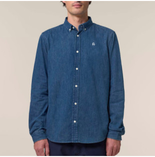 Camisa Atlas: Denim Shirt (Mid Wash)