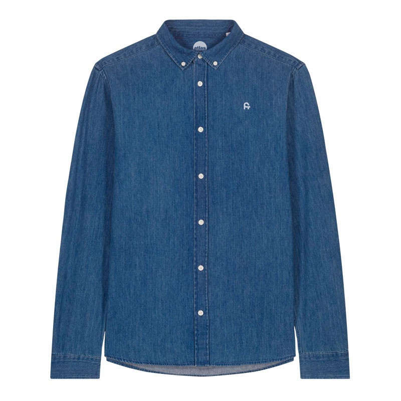 Camisa Atlas: Denim Shirt (Mid Wash)