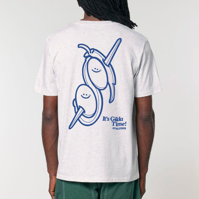 Camiseta Atlas: Gilda (Cool Heather Grey Blue)