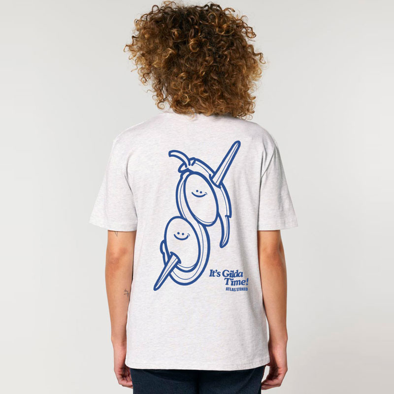 Camiseta Atlas: Gilda (Cool Heather Grey Blue)