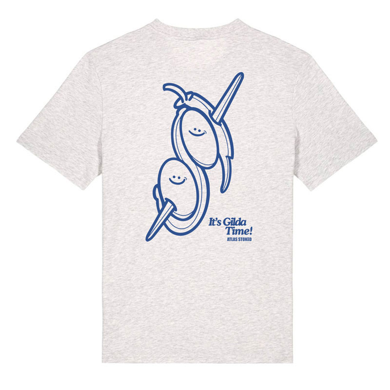 Camiseta Atlas: Gilda (Cool Heather Grey Blue)