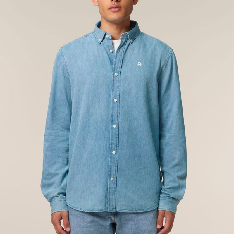 Camisa Atlas: Denim Shirt (Light Wash)