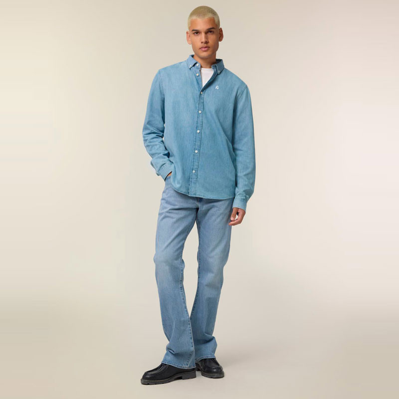 Camisa Atlas: Denim Shirt (Light Wash)