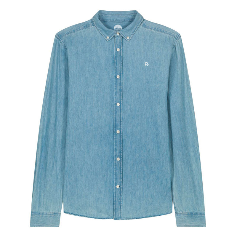 Camisa Atlas: Denim Shirt (Light Wash)
