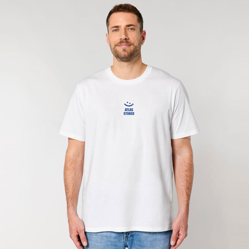 Camiseta Atlas: Gilda (White Blue)