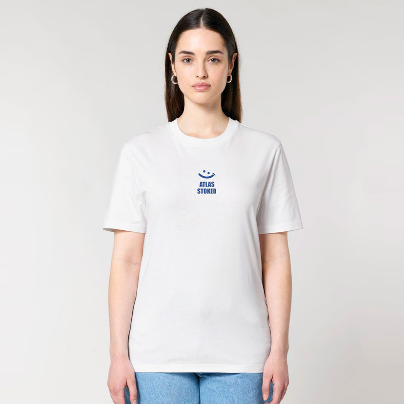 Camiseta Atlas: Gilda (White Blue)