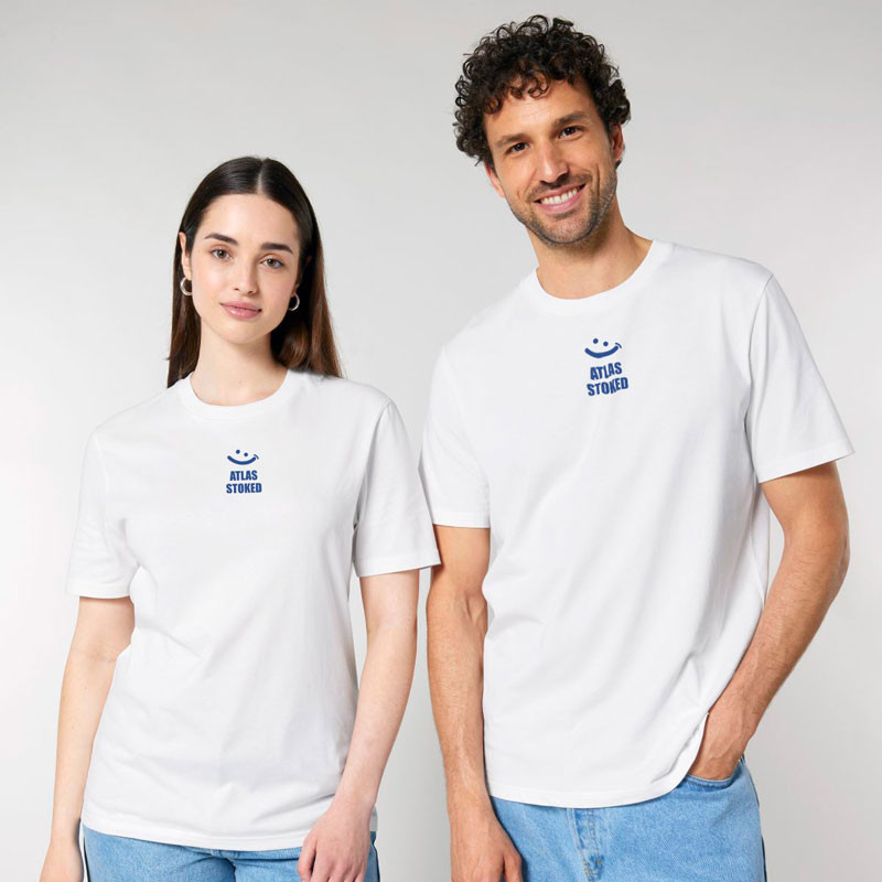 Camiseta Atlas: Gilda (White Blue)