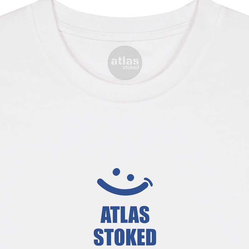 Camiseta Atlas: Gilda (White Blue)