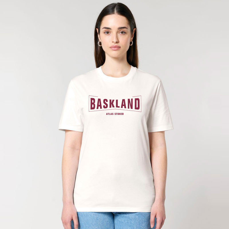 Camiseta Atlas: Baskland (Off White Burgundy)