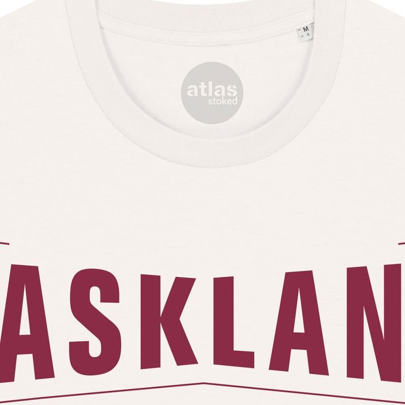 Camiseta Atlas: Baskland (Off White Burgundy)