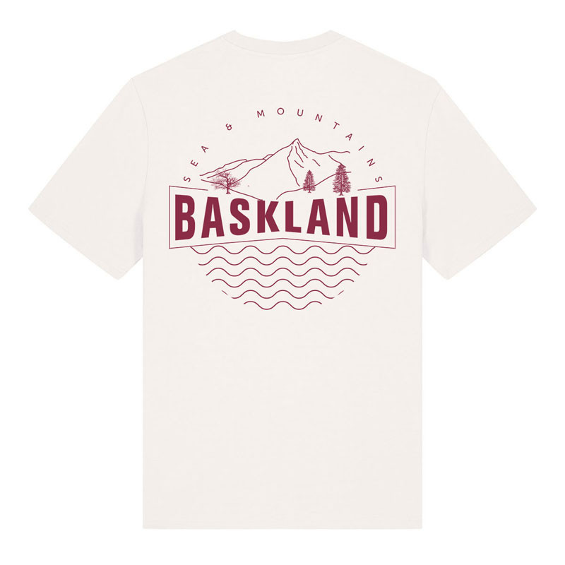 Camiseta Atlas: Baskland (Off White Burgundy)