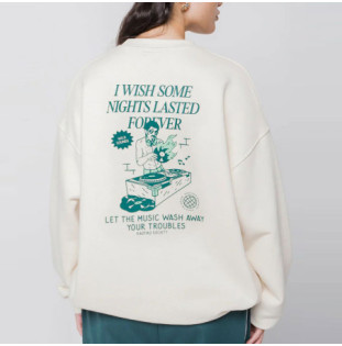 Sudadera Kaotiko: Dj Music Crew Organic Cotton (Ivory)