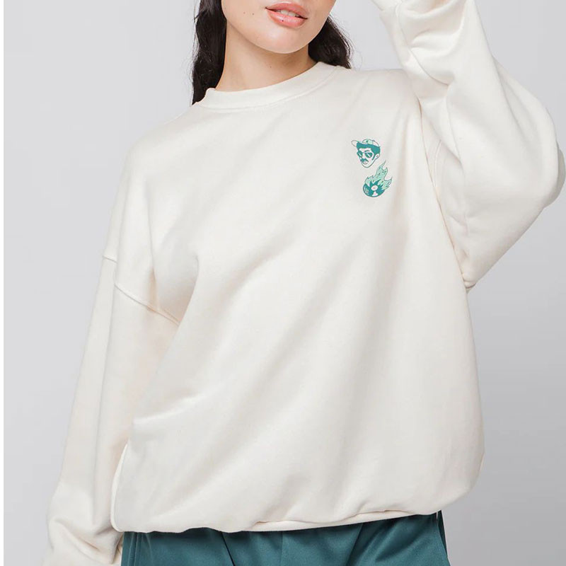 Sudadera Kaotiko: Dj Music Crew Organic Cotton (Ivory)