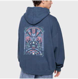 Sudadera Kaotiko: Washed Pinball (Navy)