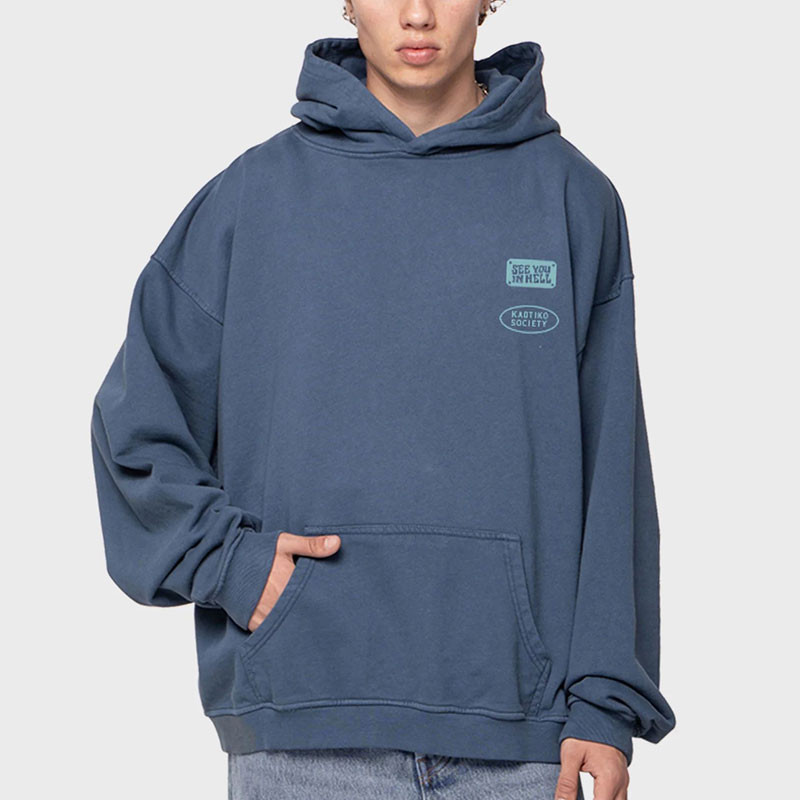 Sudadera Kaotiko: Washed Pinball (Navy)