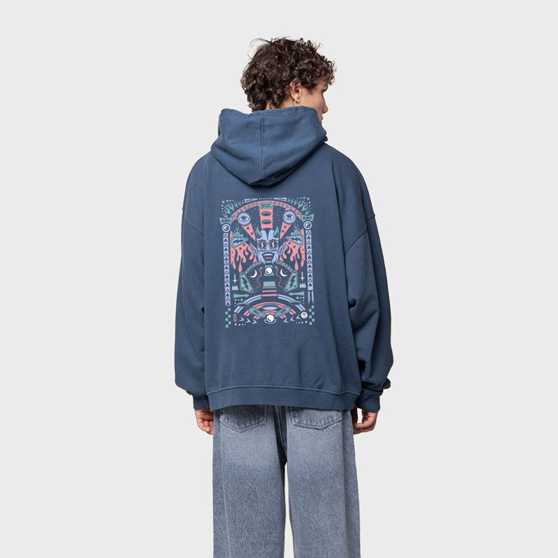 Sudadera Kaotiko: Washed Pinball (Navy)